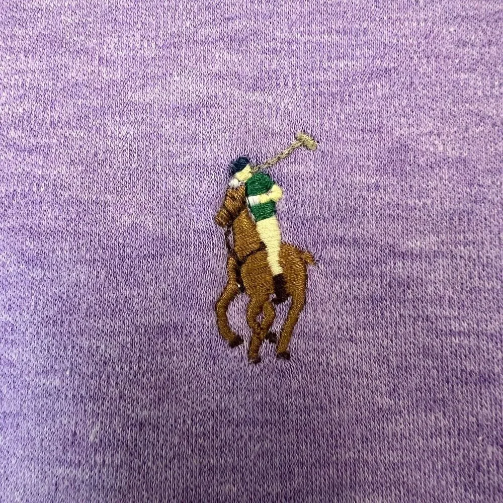 Polo Ralph Lauren Classic Fit Collared Shirt Adult XXL Purple Jockey Logo Mens